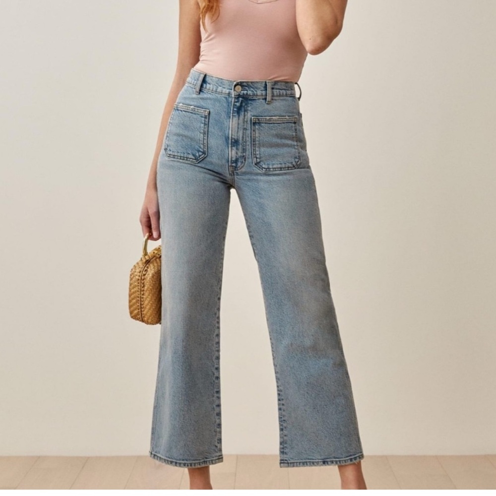 Reformation Alyssa Jean High Rise Cropped Leg
